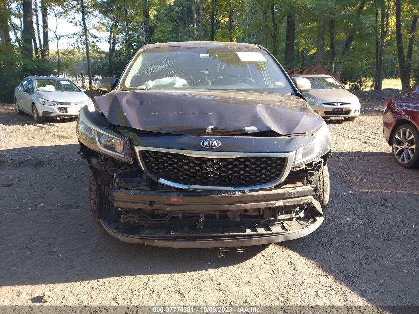 2016 KIA SEDONA EX - KNDMC5C13G6137290