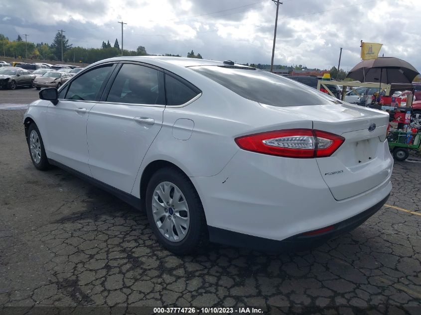 2013 FORD FUSION S - 3FA6P0G76DR328706