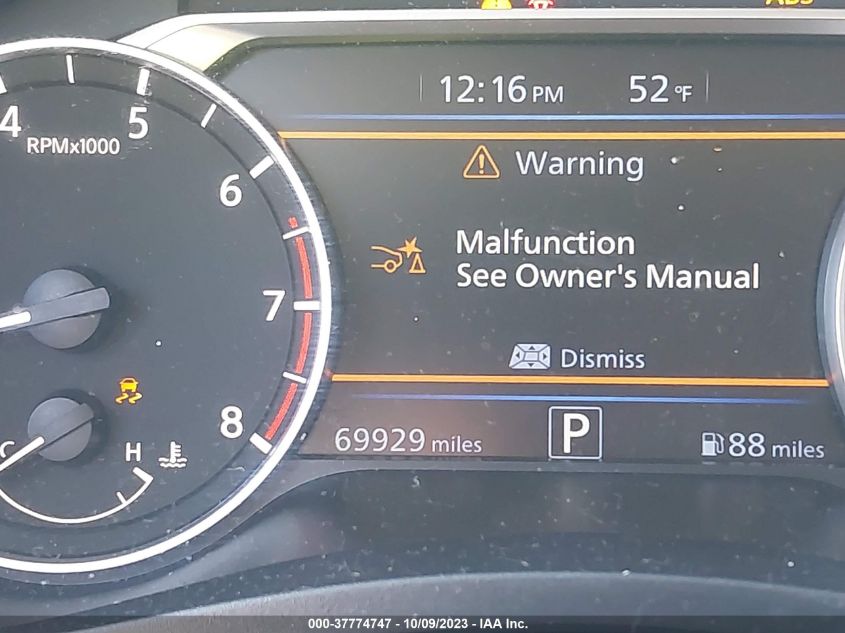 2019 NISSAN ALTIMA 2.5 SR - 1N4BL4CVXKC210157