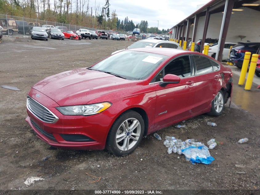 VIN 3FA6P0LU9JR221673 2018 FORD FUSION HYBRID SE