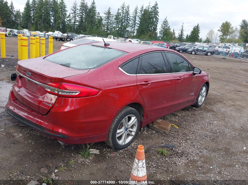 VIN 3FA6P0LU9JR221673 2018 FORD FUSION HYBRID SE