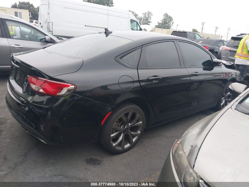 2016 CHRYSLER 200 S - 1C3CCCBB1GN125448