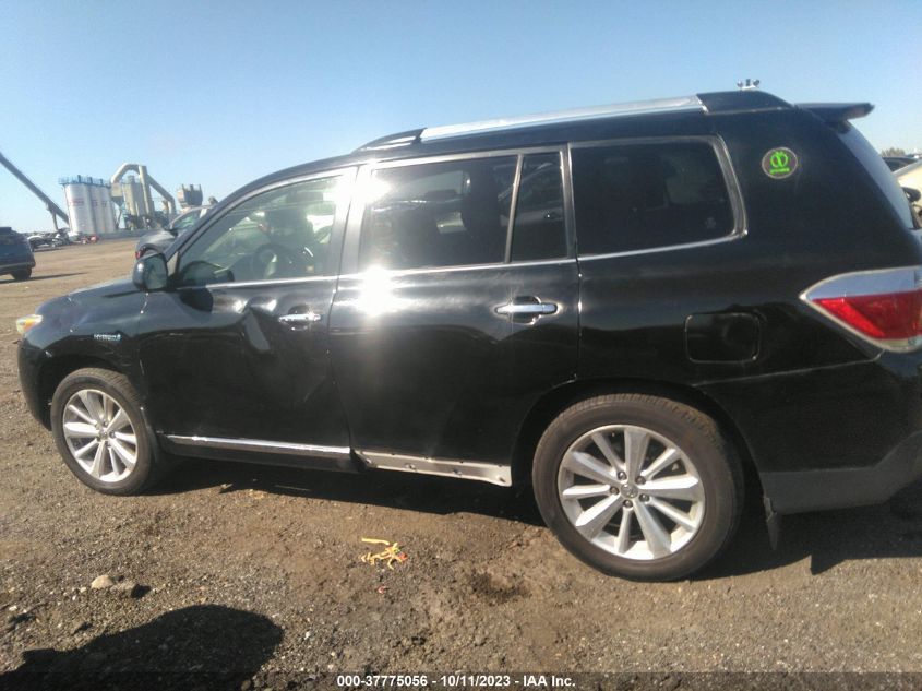2013 TOYOTA HIGHLANDER HYBRID LIMITED JTEDC3EH3D2016594
