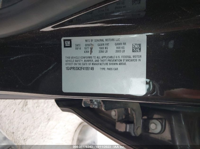 2015 BUICK VERANO CONVENIENCE GROUP - 1G4PR5SK2F4105149