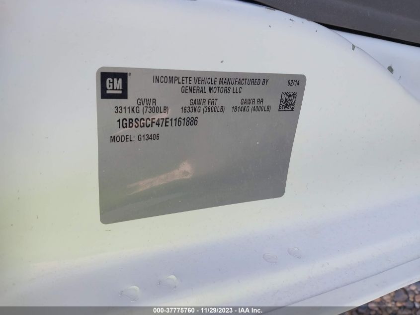 2014 CHEVROLET EXPRESS 1500 LT - 1GBSGCF47E1161886