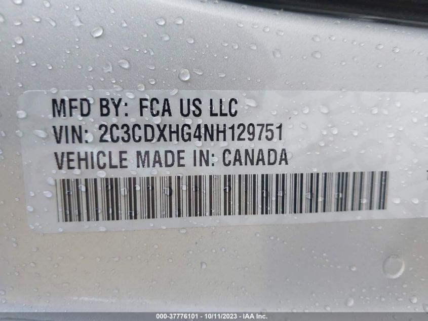2022 DODGE CHARGER GT - 2C3CDXHG4NH129751