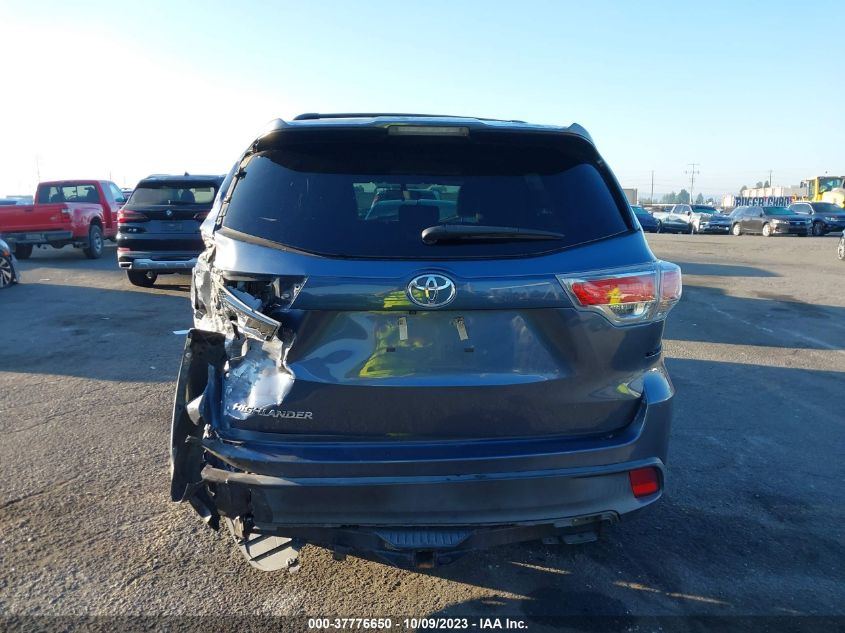 2016 TOYOTA HIGHLANDER LE/LE PLUS - 5TDZKRFH3GS146287