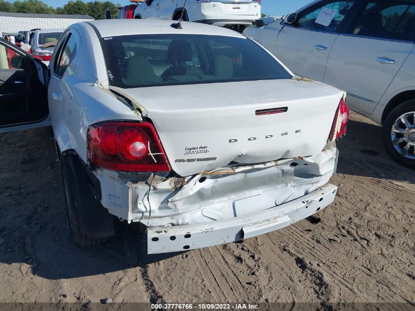 2013 DODGE AVENGER SE - 1C3CDZABXDN741629