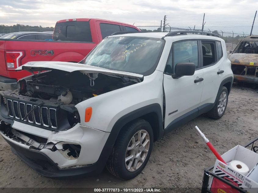 VIN ZACNJAAB8KPK58124 2019 JEEP RENEGADE SPORT