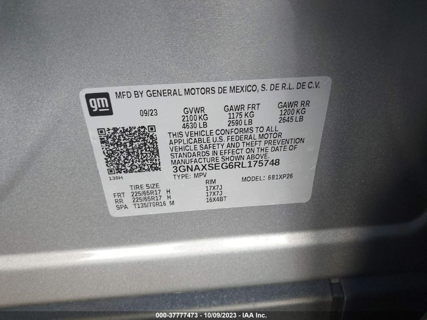 2024 CHEVROLET EQUINOX LS - 3GNAXSEG6RL175748