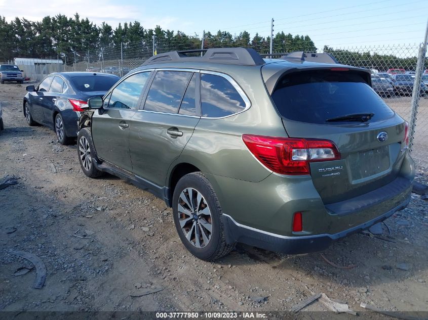 2017 SUBARU OUTBACK LIMITED - 4S4BSANC2H3244752
