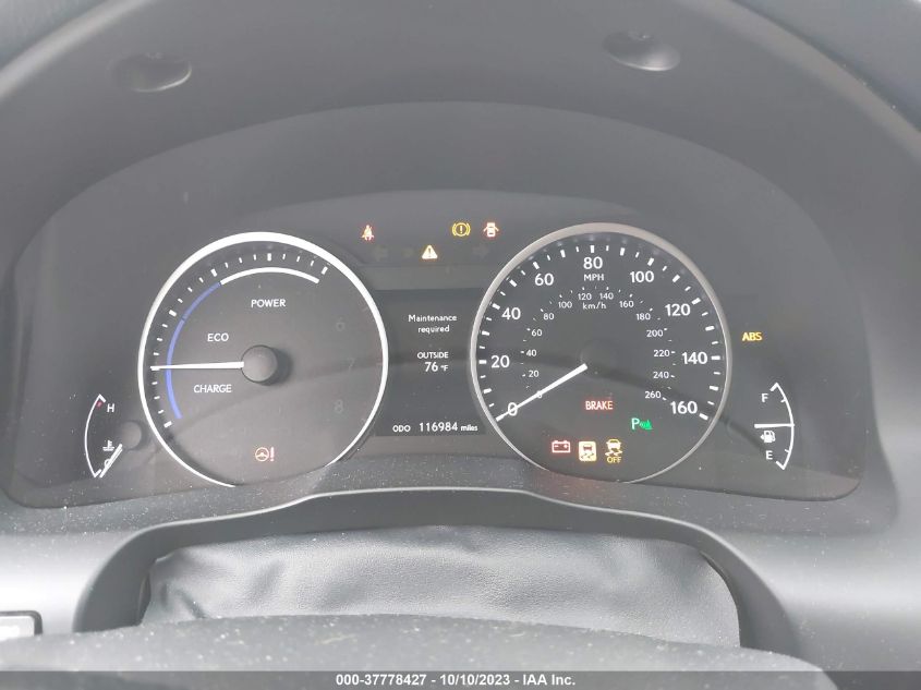 2013 LEXUS ES 300H HYBRID JTHBW1GG8D2001308