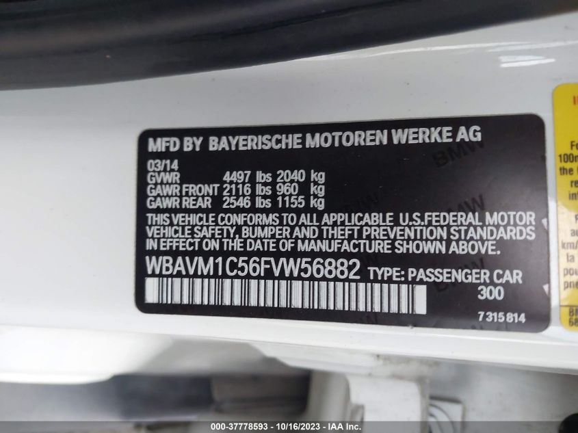 2015 BMW X1 SDRIVE28I - WBAVM1C56FVW56882