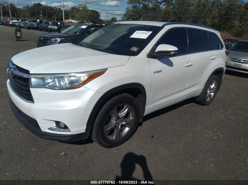 VIN 5TDDCRFH4FS012880 2015 TOYOTA HIGHLANDER HYBRID no.2