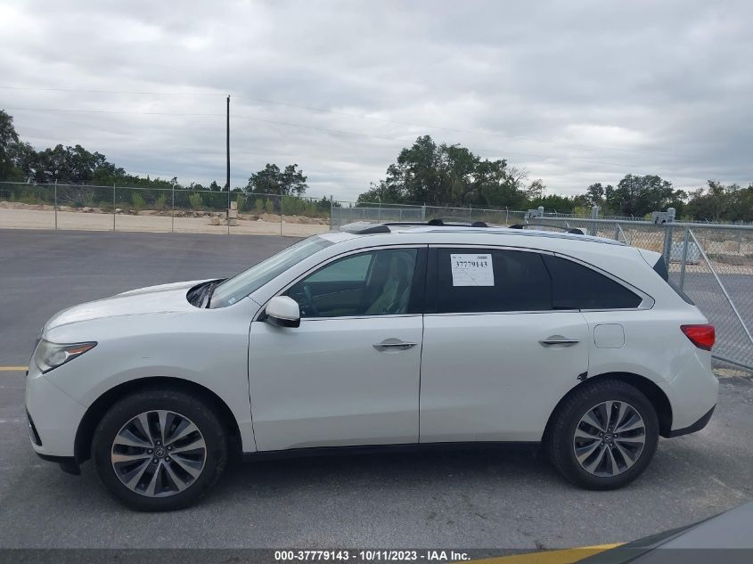 2014 ACURA MDX TECH/ENTERTAINMENT PKG - 5FRYD4H60EB048497