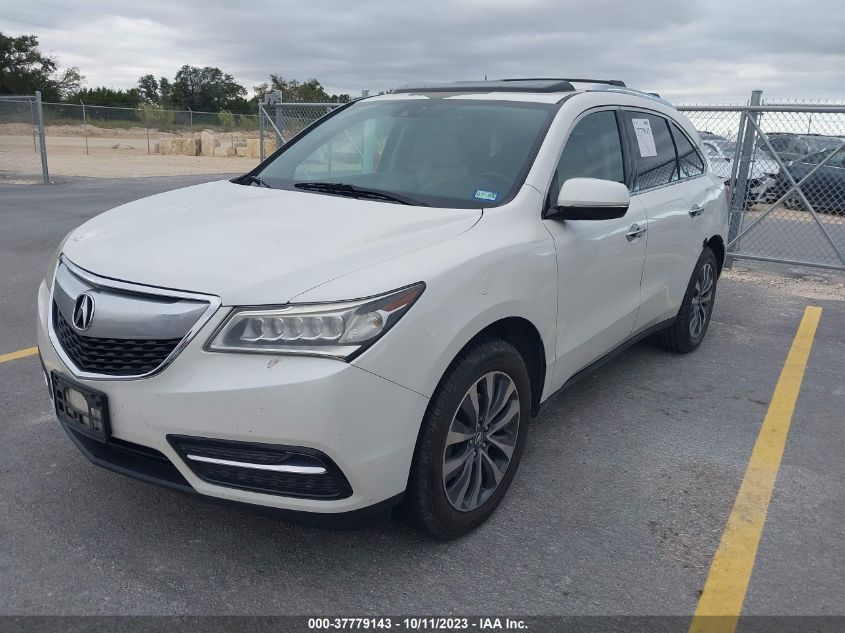 2014 ACURA MDX TECH/ENTERTAINMENT PKG - 5FRYD4H60EB048497
