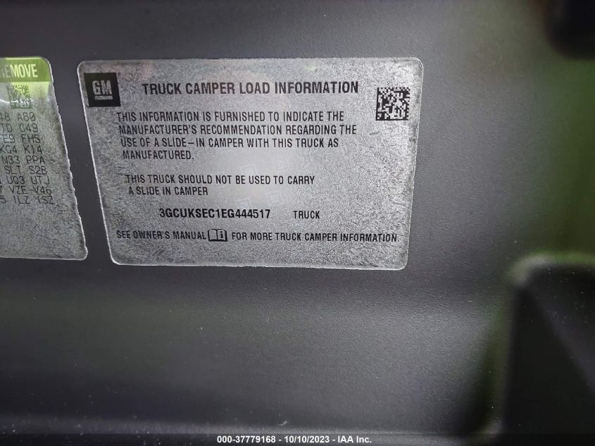 2014 CHEVROLET SILVERADO 1500 LTZ - 3GCUKSEC1EG444517