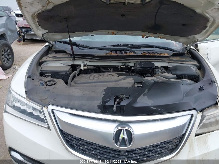 2016 ACURA MDX W/TECH/ENTERTAINMENT/W - 5FRYD3H69GB017259