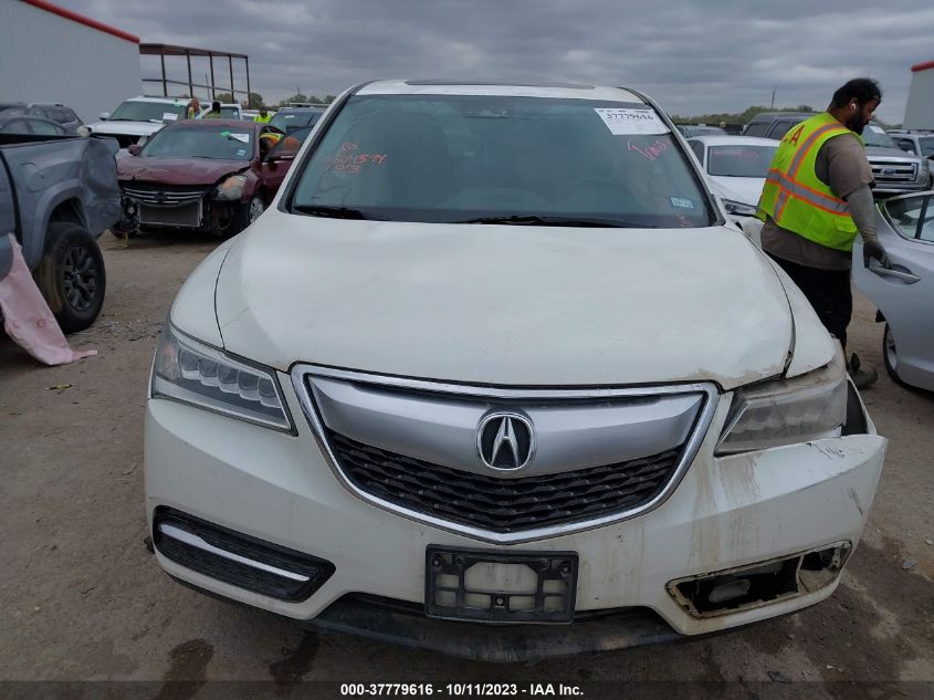 2016 ACURA MDX W/TECH/ENTERTAINMENT/W - 5FRYD3H69GB017259