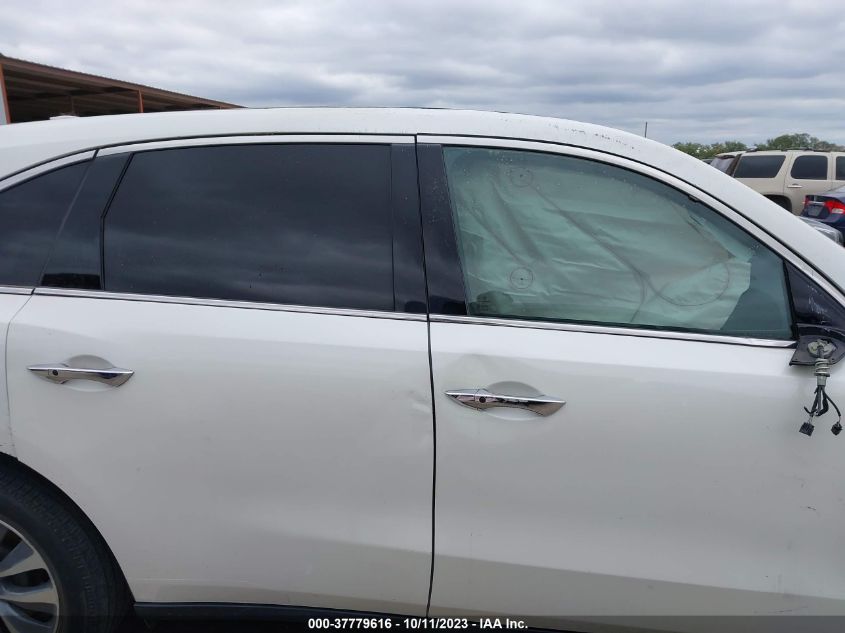 2016 ACURA MDX W/TECH/ENTERTAINMENT/W - 5FRYD3H69GB017259