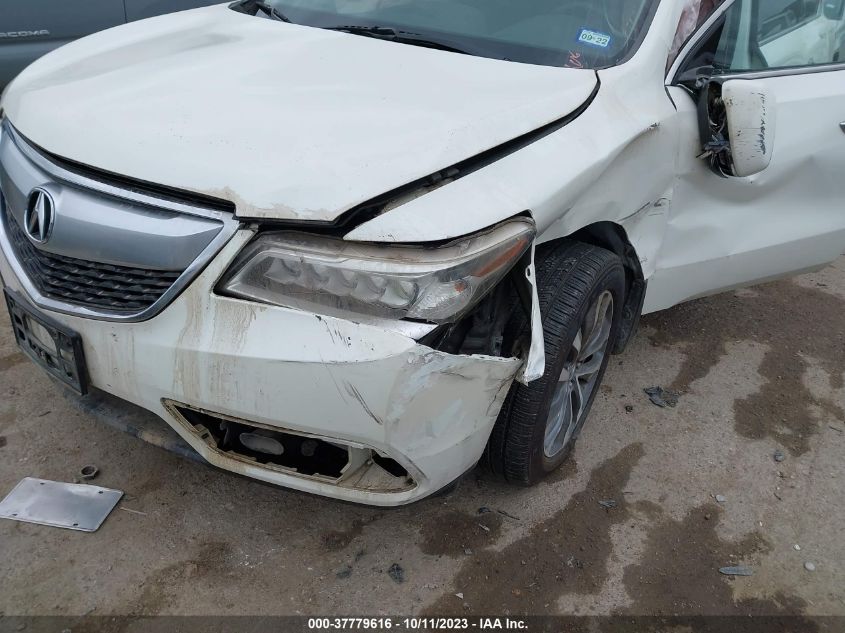 2016 ACURA MDX W/TECH/ENTERTAINMENT/W - 5FRYD3H69GB017259