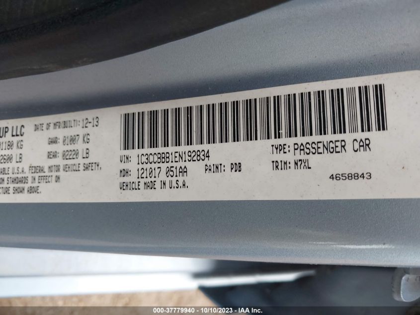 2014 CHRYSLER 200 TOURING - 1C3CCBBB1EN192834
