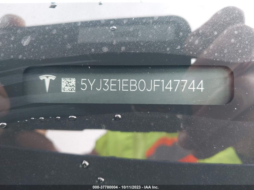 2018 TESLA MODEL 3 LONG RANGE - 5YJ3E1EB0JF147744