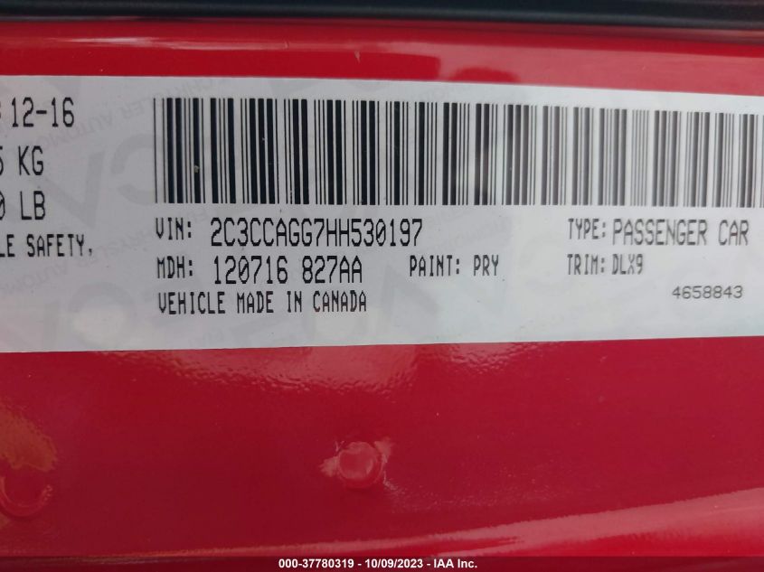 2017 CHRYSLER 300 300S - 2C3CCAGG7HH530197