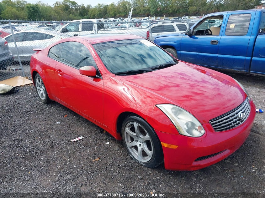 INFINITI G35 COUPE 2003. Lot# 37780716. VIN JNKCV54E73M223066. Photo 1