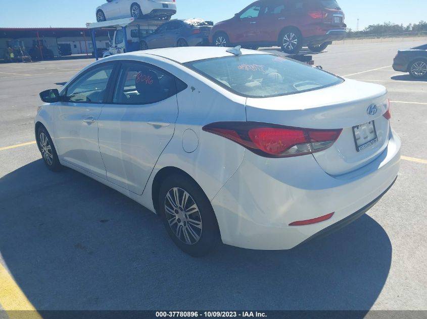 2016 HYUNDAI ELANTRA SE - 5NPDH4AE2GH716469