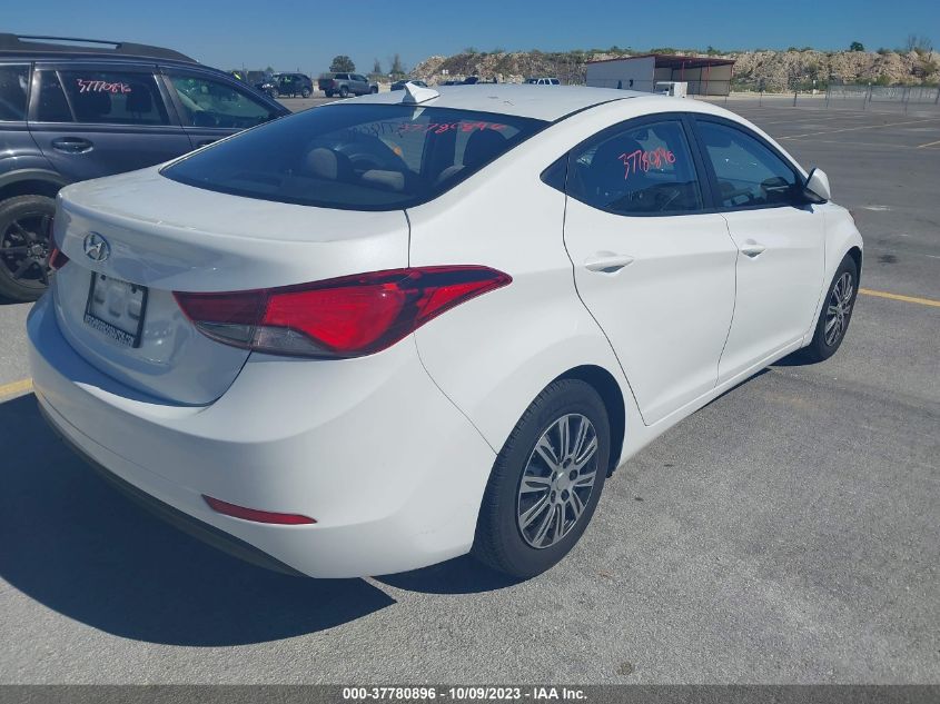2016 HYUNDAI ELANTRA SE - 5NPDH4AE2GH716469
