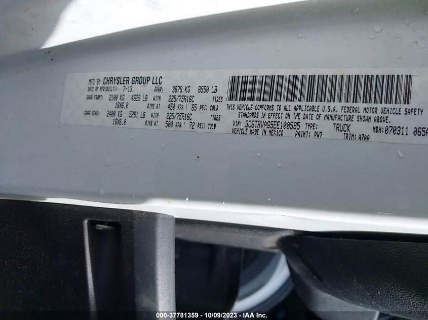 2014 RAM PROMASTER - 3C6TRVAG5EE100595