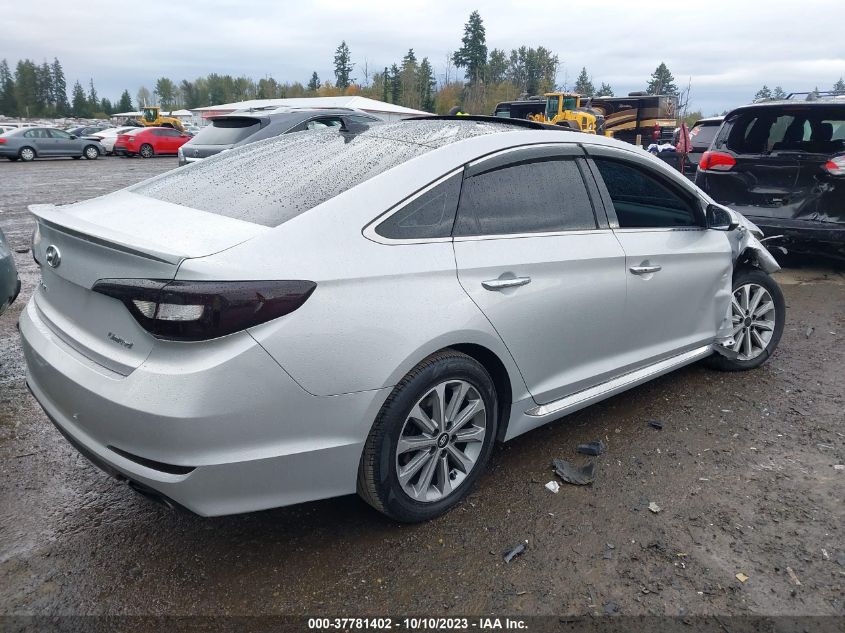 2016 HYUNDAI SONATA 2.4L LIMITED - 5NPE34AF0GH262573