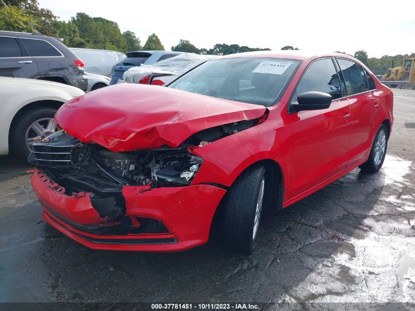 2015 VOLKSWAGEN JETTA SEDAN 2.0L S W/TECHNOLOGY - 3VW2K7AJ1FM352641