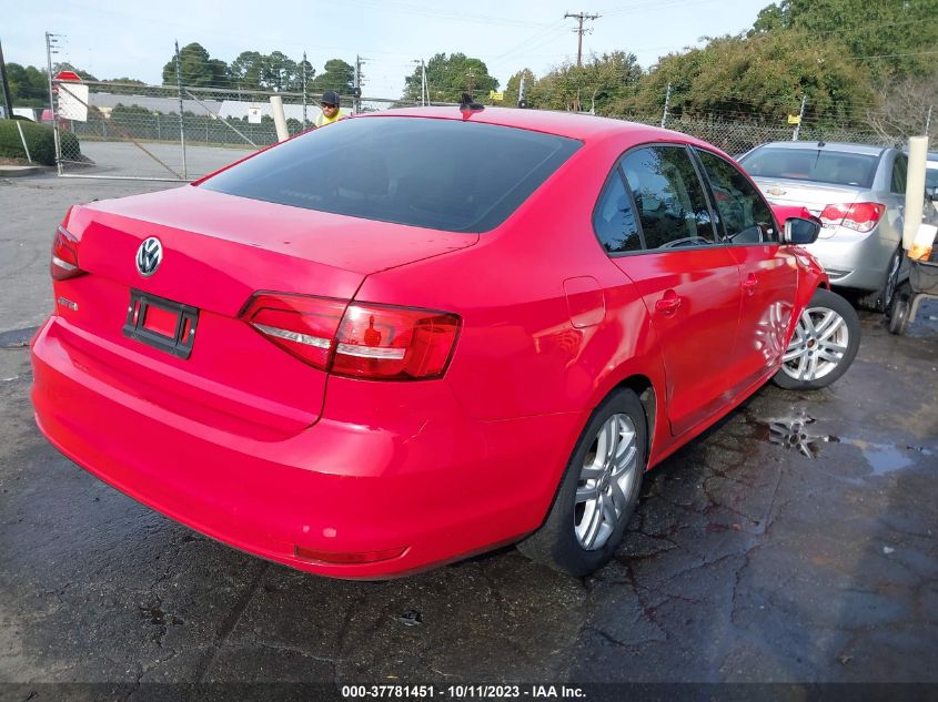 2015 VOLKSWAGEN JETTA SEDAN 2.0L S W/TECHNOLOGY - 3VW2K7AJ1FM352641