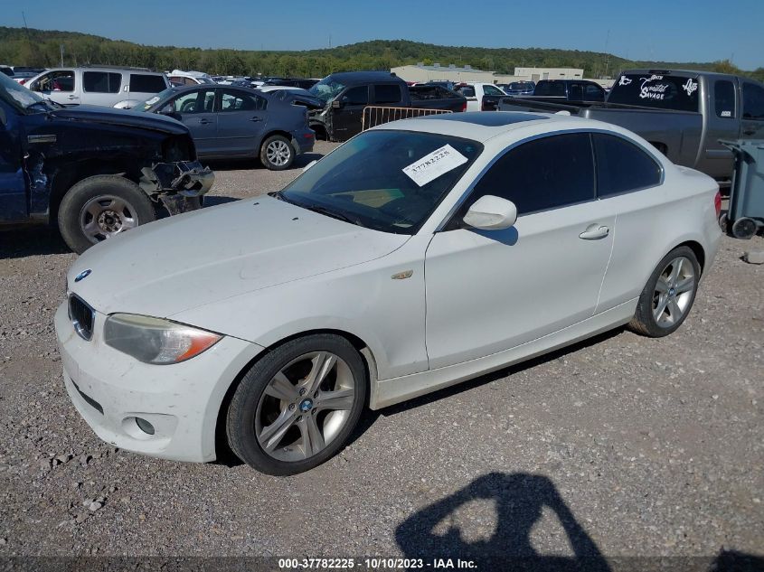 2013 BMW 1 SERIES 128I WBAUP7C58DVP25168