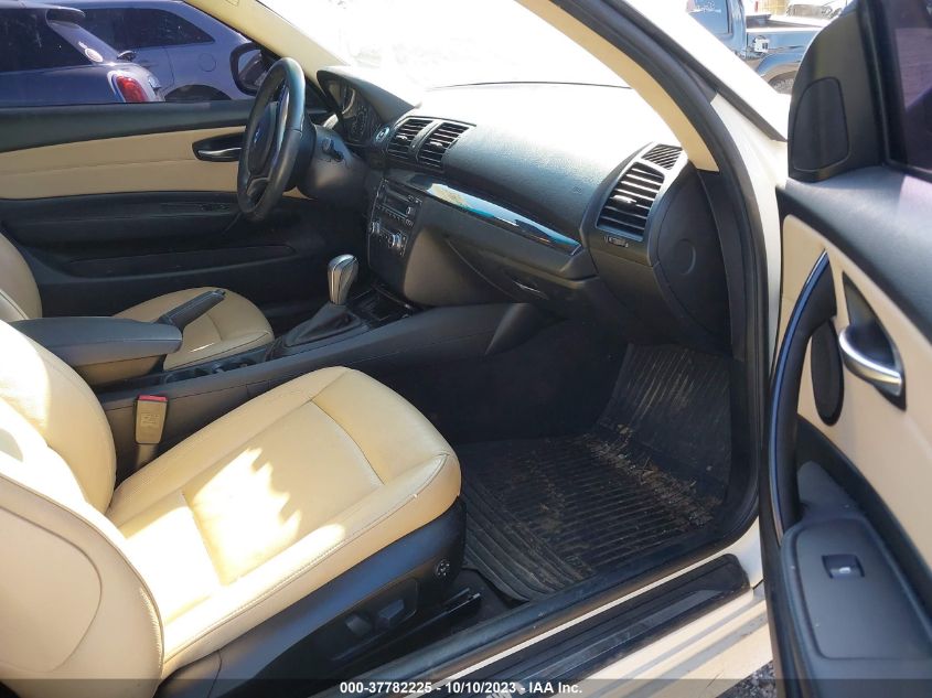 2013 BMW 1 SERIES 128I WBAUP7C58DVP25168