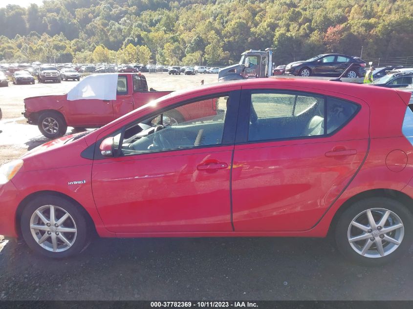 2013 TOYOTA PRIUS C ONE/TWO/THREE/FOUR - JTDKDTB31D1037077