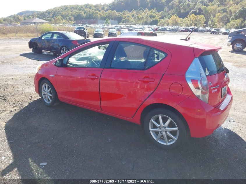 2013 TOYOTA PRIUS C ONE/TWO/THREE/FOUR - JTDKDTB31D1037077