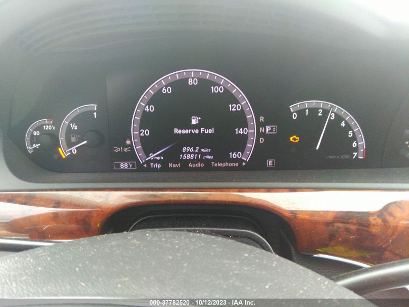 2013 MERCEDES-BENZ S 550 WDDNG7DB3DA516235