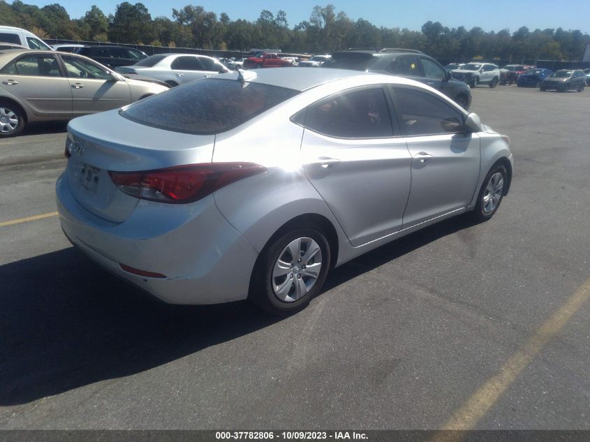 2016 HYUNDAI ELANTRA SE - 5NPDH4AE8GH741232