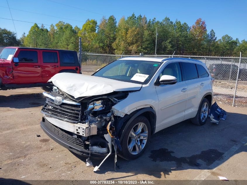 2015 TOYOTA HIGHLANDER LIMITED/LTD PLATINUM - 5TDYKRFHXFS053938