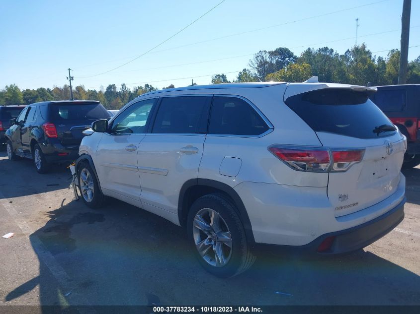 2015 TOYOTA HIGHLANDER LIMITED/LTD PLATINUM - 5TDYKRFHXFS053938