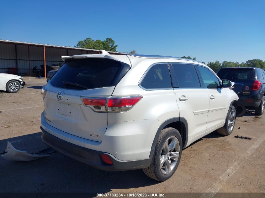 2015 TOYOTA HIGHLANDER LIMITED/LTD PLATINUM - 5TDYKRFHXFS053938