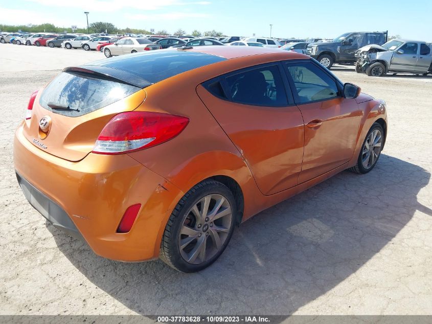 2016 HYUNDAI VELOSTER - KMHTC6AD3GU297210