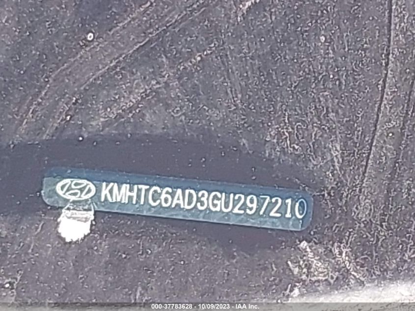 2016 HYUNDAI VELOSTER - KMHTC6AD3GU297210