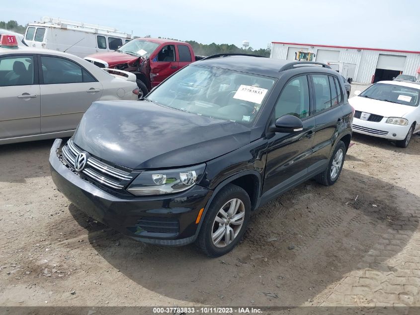 2016 VOLKSWAGEN TIGUAN S/SE/SEL/R-LINE - WVGAV7AX8GW542301
