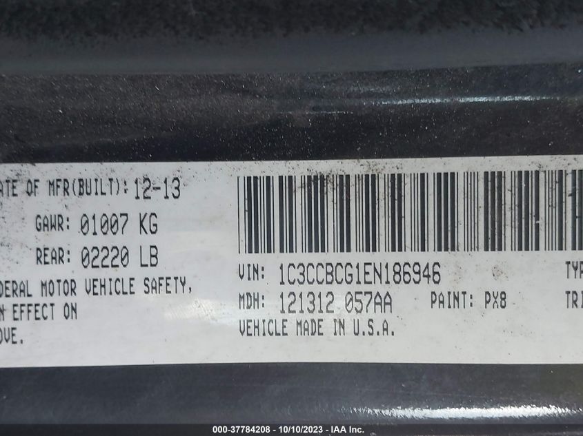 2014 CHRYSLER 200 LIMITED - 1C3CCBCG1EN186946