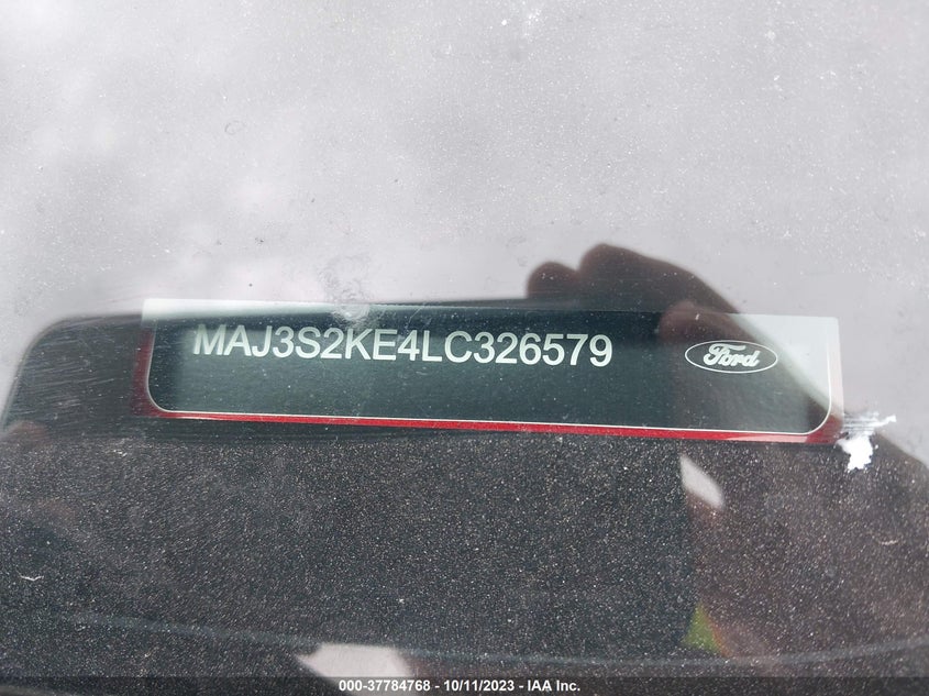 VIN MAJ3S2KE4LC326579 2020 FORD ECOSPORT TITANIUM