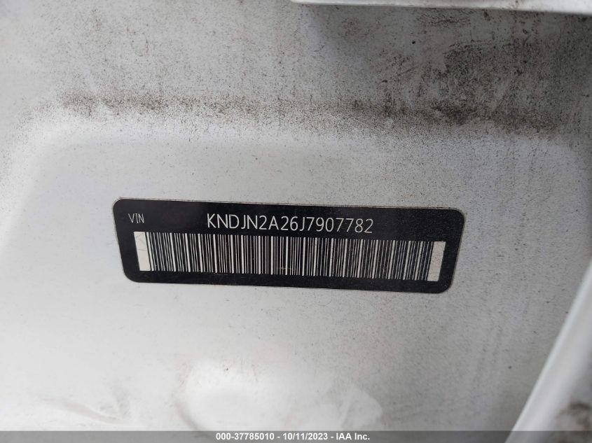 2018 KIA SOUL BASE - KNDJN2A26J7907782